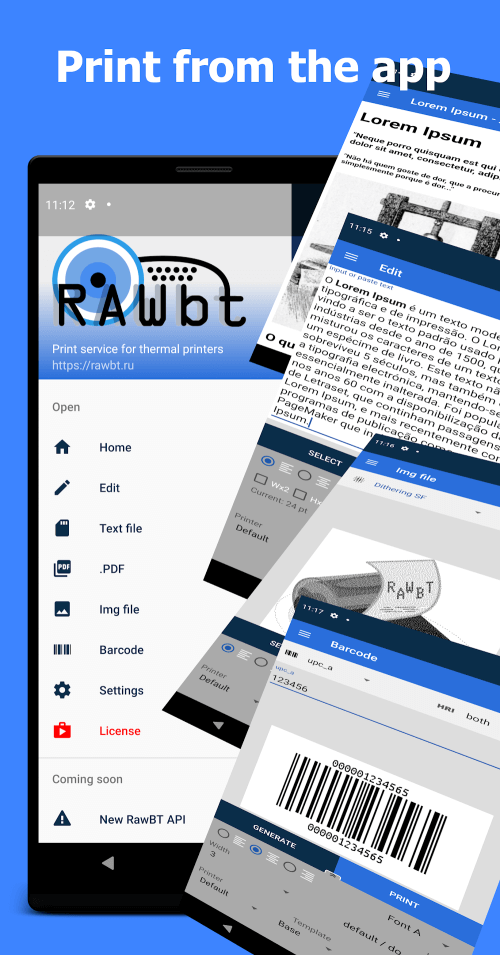 RawBT Print v7.0.0 MOD APK (Premium Unlocked)