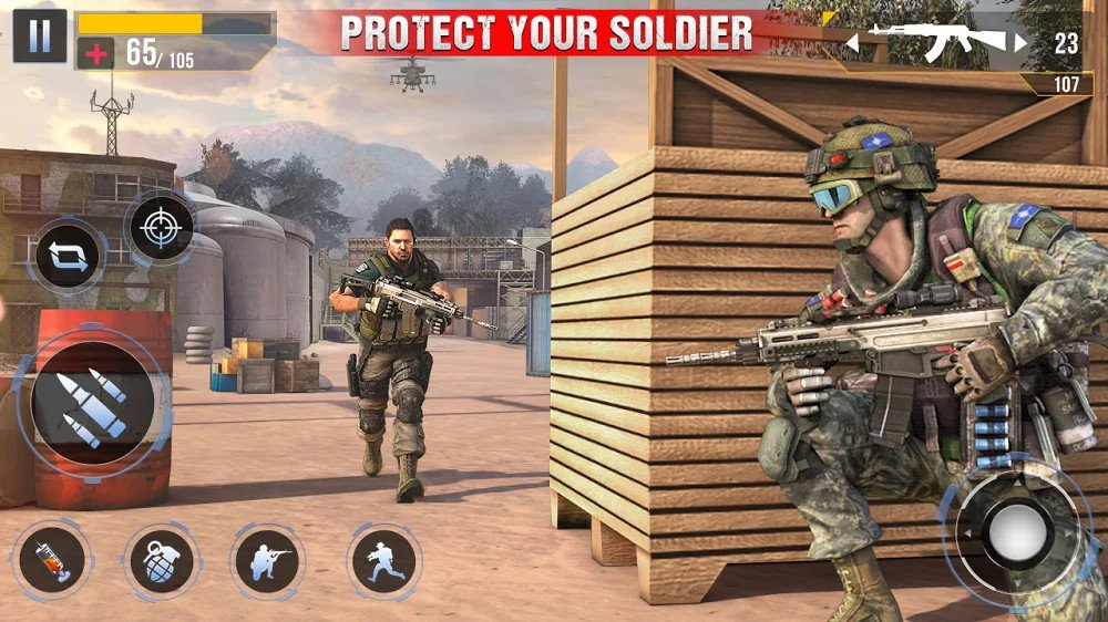 Real Commando Secret Mission v18.9 MOD APK (God Mode)