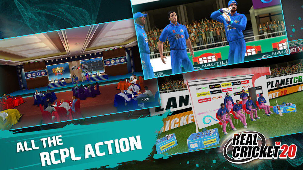 Real Cricket 20 v5.7 MOD APK + OBB (Mega Menu, 13 Features)