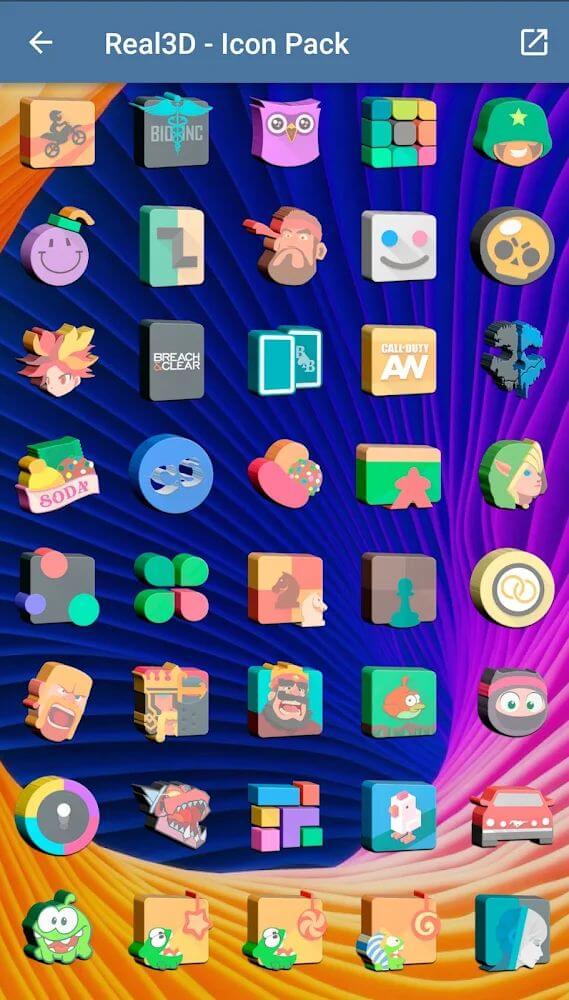 Real3D - Icon Pack v1.7 APK (Patched)