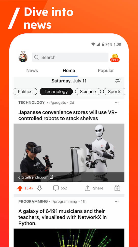 Reddit v2024.35.0 MOD APK (Premium Unlocked)