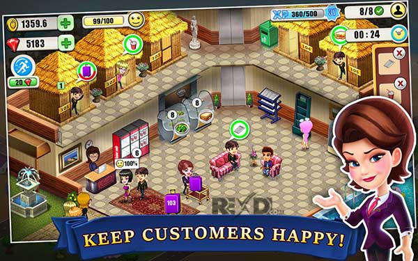 Resort Tycoon 10.5 Apk + Mod (Unlimited Gems/Money) for Android