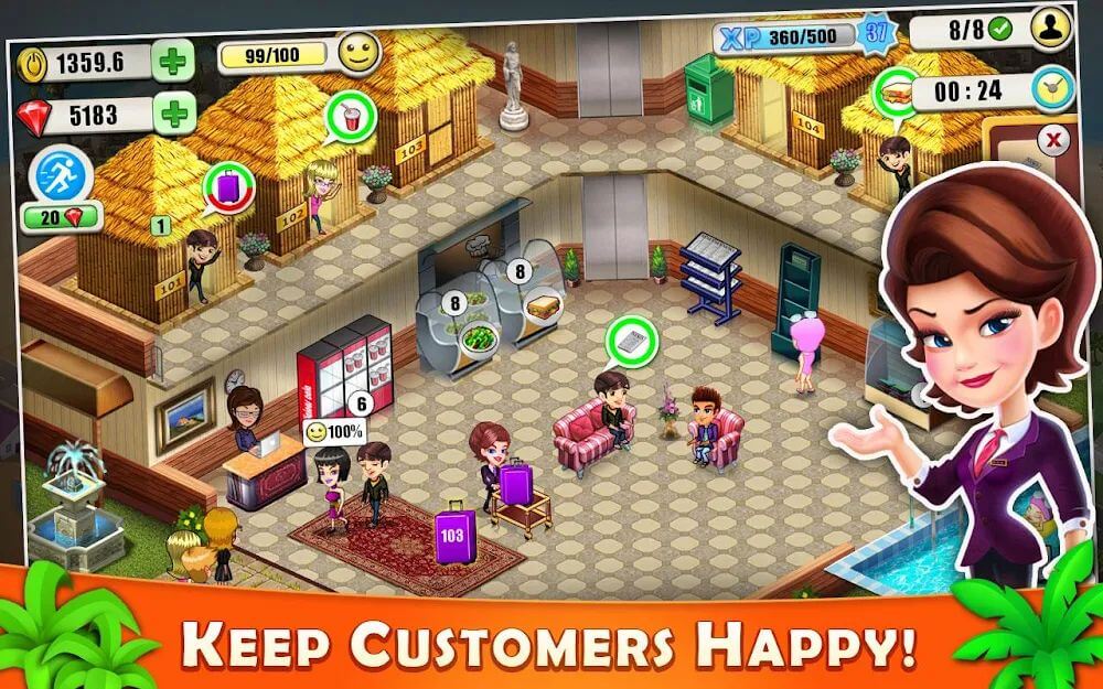 Resort Tycoon - Hotel Simulation v11.1 MOD APK (Unlimited Money)