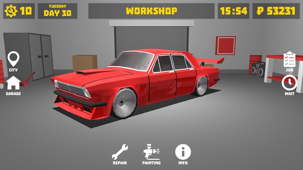 Retro Garage - Car Mechanic Simulator v2.6.0 MOD APK (Unlimited Money)
