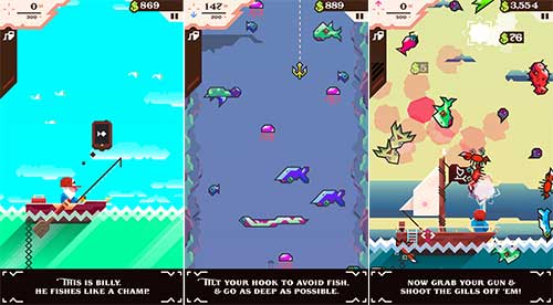 Ridiculous Fishing 1.2.2.4 b1422063103 Apk Mod Money for Android