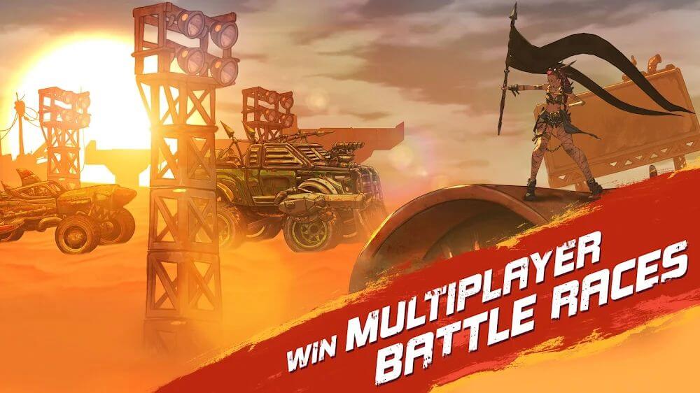 Road Warrior: Nitro Car Battle v1.6.14 MOD APK (Free Rewards)