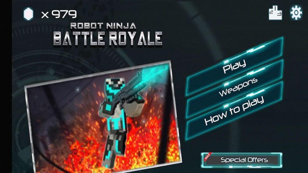 Robot Ninja Battle Royale v1.67 MOD APK (Enemy Can't Attack)