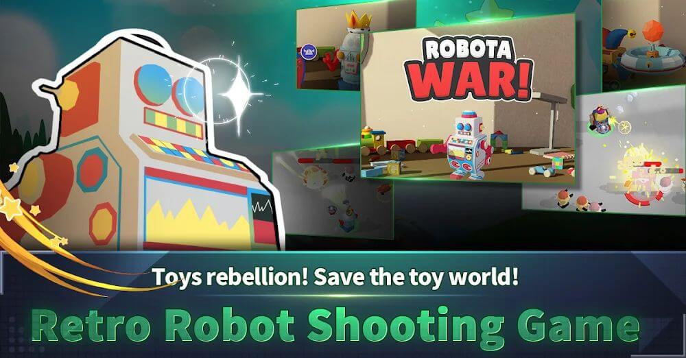 Robota War v0.9.98 MOD APK (Dumb Enemy, No ADS)