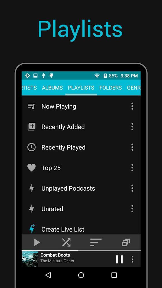 Rocket Music Player v6.2.3 APK + MOD (Premium Unlocked)