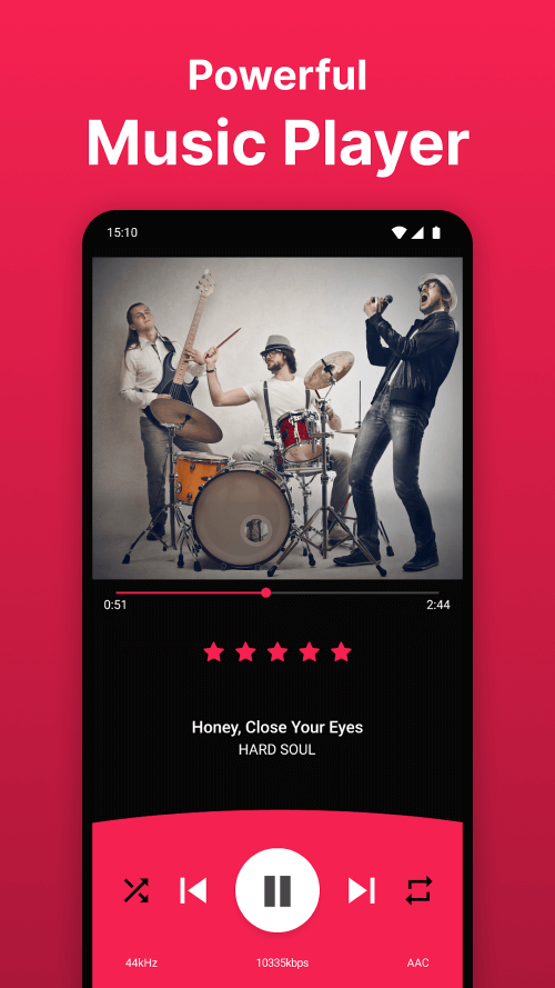 Rocket Music Player v6.2.6 MOD APK (Premium Unlocked)