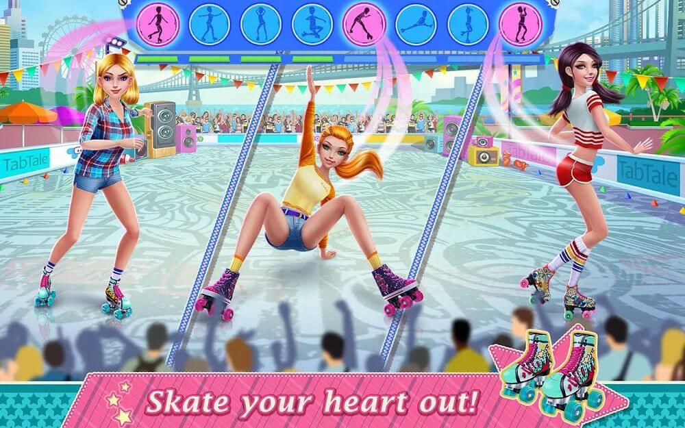 Roller Skating Girls v1.2.4 MOD APK + OBB (Unlocked All Items)