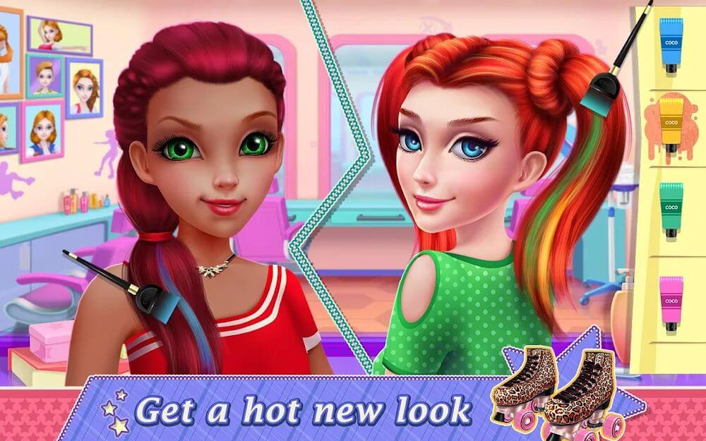 Roller Skating Girls v1.2.4 MOD APK + OBB (Unlocked All Items)