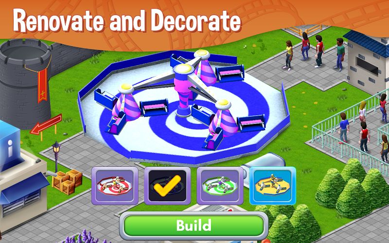 RollerCoaster Tycoon Story v1.5.5682 MOD APK + OBB (Unlimited Coins) Download