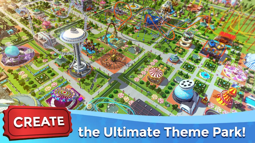 RollerCoaster Tycoon Touch MOD APK v3.39.1 (Unlimited Money)