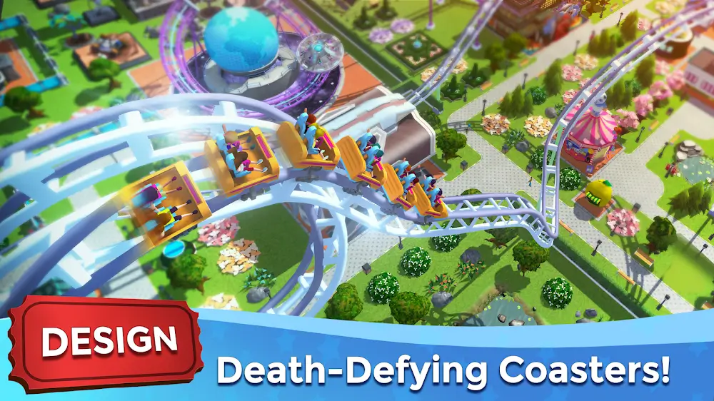 RollerCoaster Tycoon Touch MOD APK v3.39.1 (Unlimited Money)