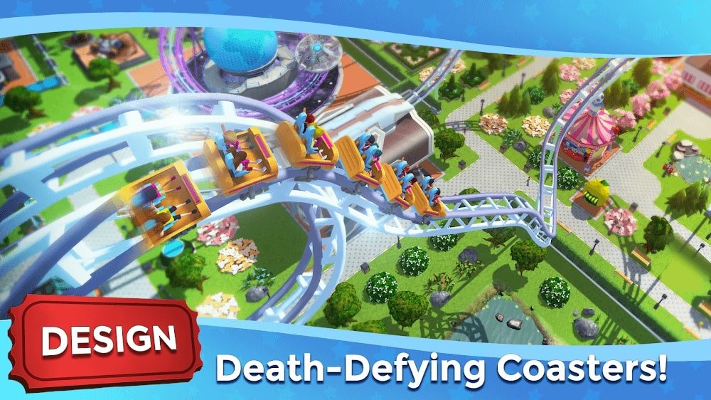 RollerCoaster Tycoon Touch v3.21.8 MOD APK + OBB (Unlimited Currency)