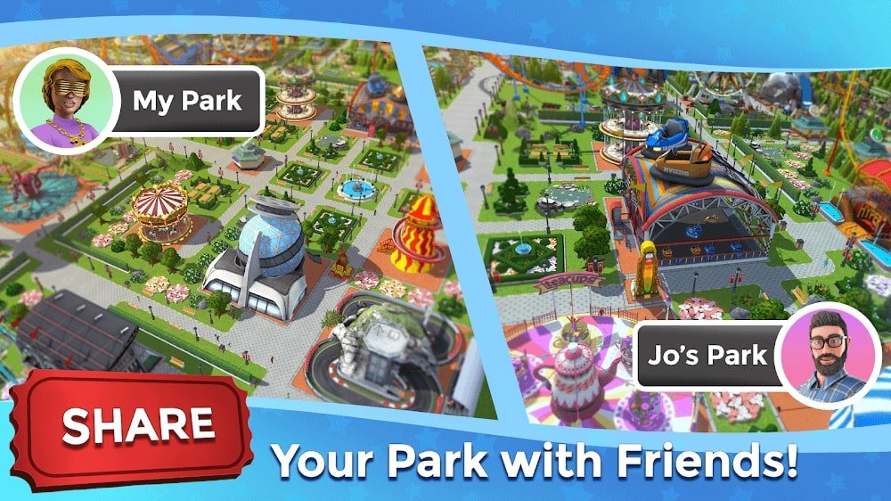 RollerCoaster Tycoon Touch v3.21.8 MOD APK + OBB (Unlimited Currency)