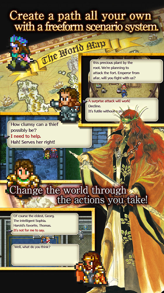 Romancing SaGa 2 v1.3.0 MOD APK + OBB (God Mode, Increased Damage)