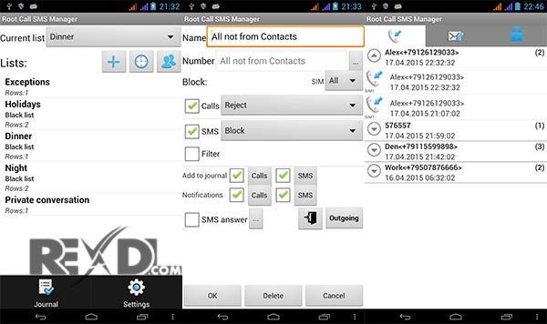 Root Call SMS Manager 1.20 (Full) Apk for Android