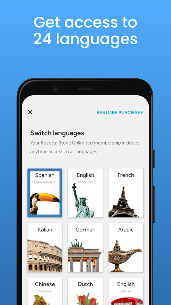 Rosetta Stone v8.27.0 MOD APK (Premium Unlocked)