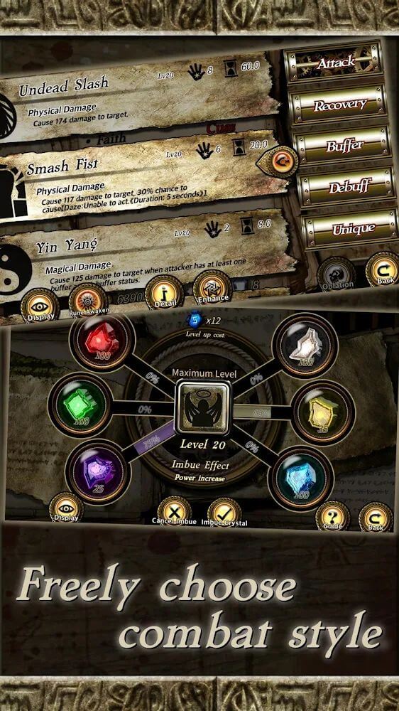 Rune Rebirth v1.973 MOD APK (Unlimited Gems, Menu)