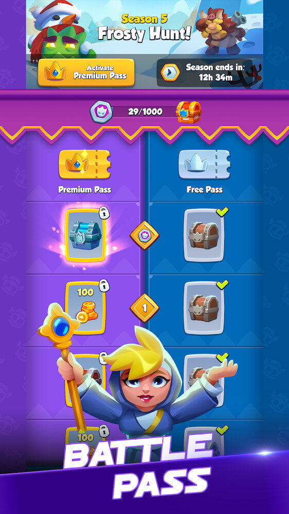 Rush Royale v22.0.70745 MOD APK (Free Rewards)