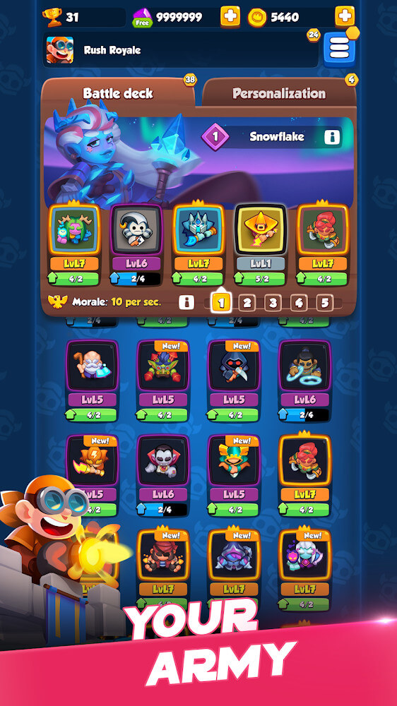 Rush Royale v22.0.70745 MOD APK (Free Rewards)