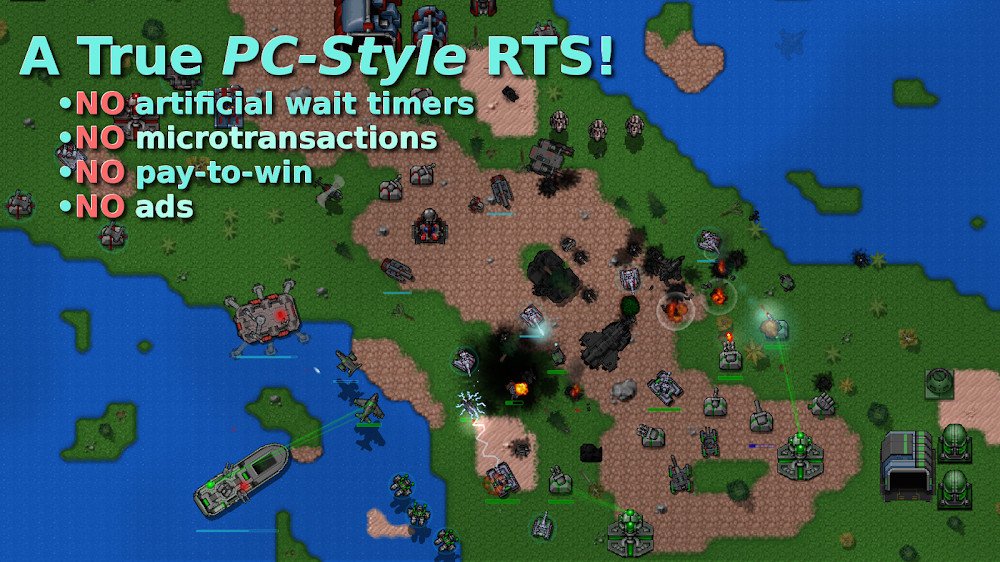 Rusted Warfare - RTS Strategy v1.15p4 APK + MOD (Unlimited Money) Download