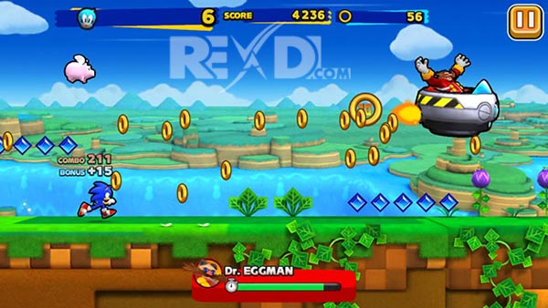 SONIC RUNNERS 2.0.3 Apk + Mod + Data for Android