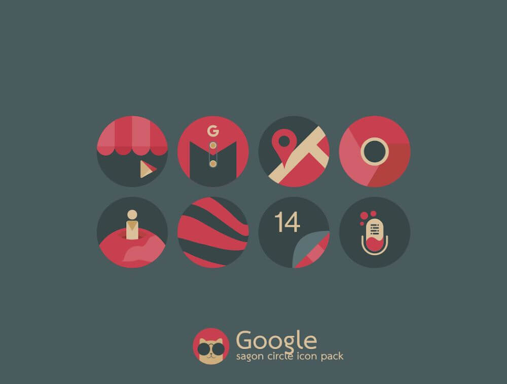 Sagon Circle: Dark Icon Pack v14.9 APK (Patched)