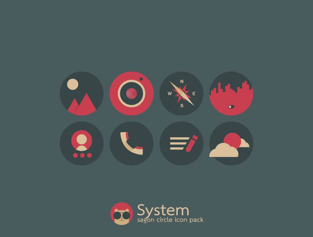 Sagon Circle: Dark Icon Pack v14.9 APK (Patched)