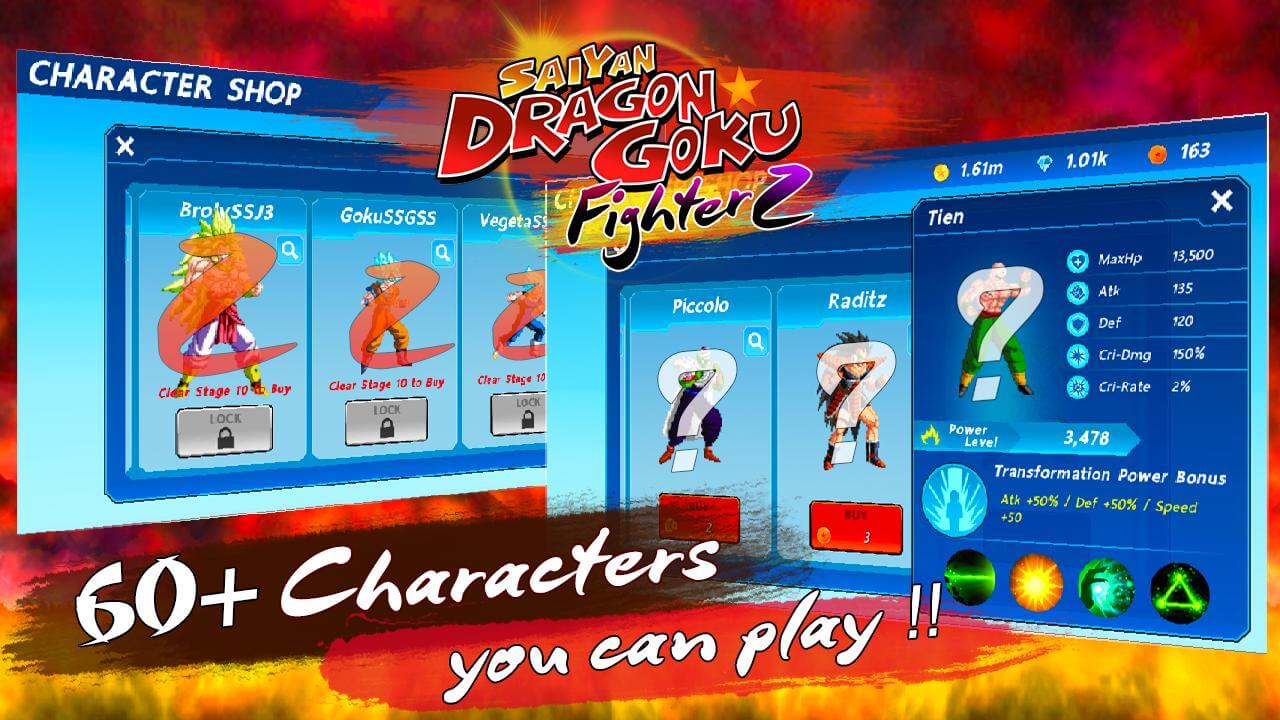 Saiyan Dragon Goku: Fighter Z v1.4.0 MOD APK (Unlimited Money)