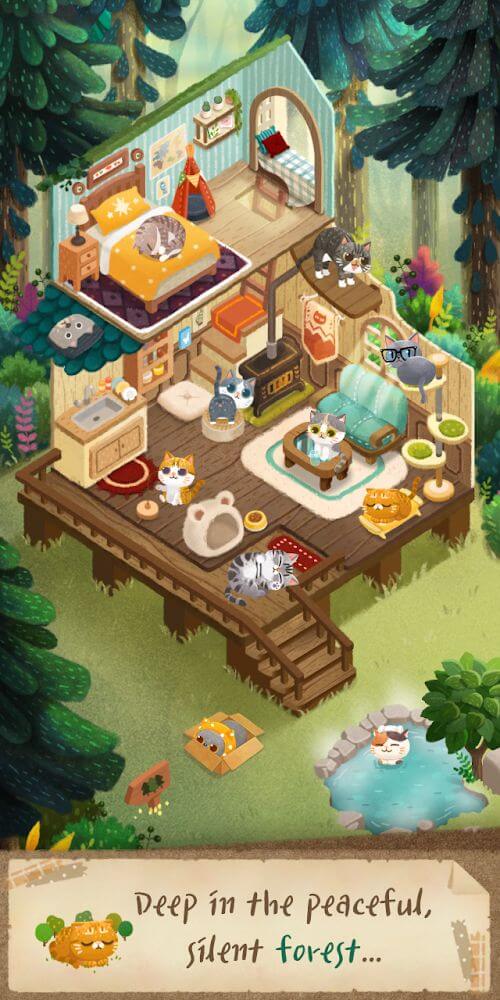 Secret Cat Forest v1.9.68 MOD APK (Unlimited Wood)