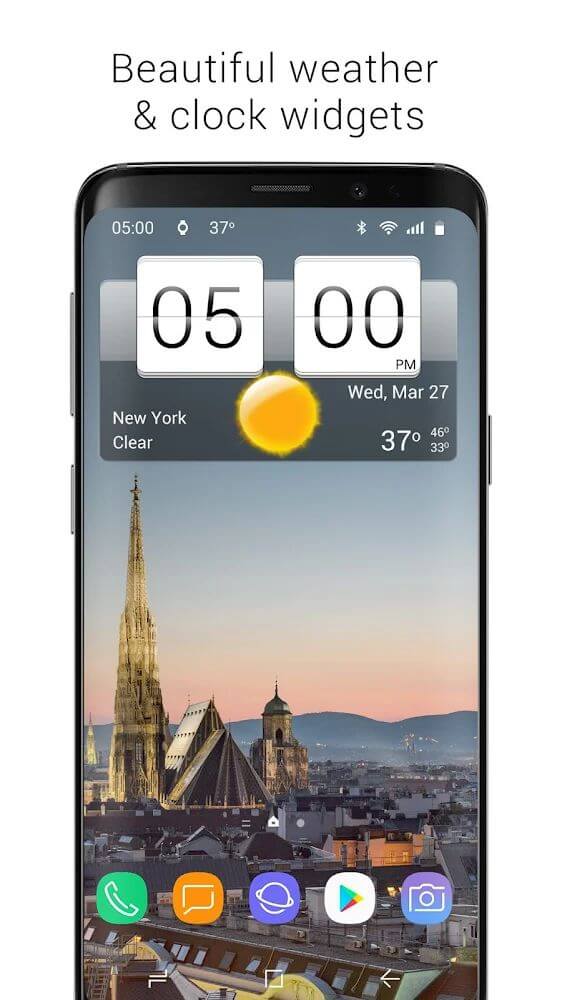 Sense Flip Clock & Weather v7.01.01 MOD APK (Premium Unlocked)