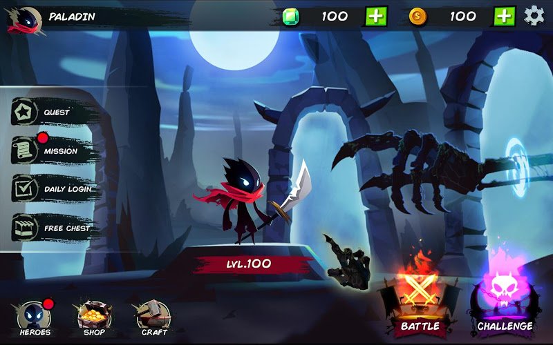 Shadow Stickman: Fight for Justice MOD APK v1.66 (Coins/Diamonds)