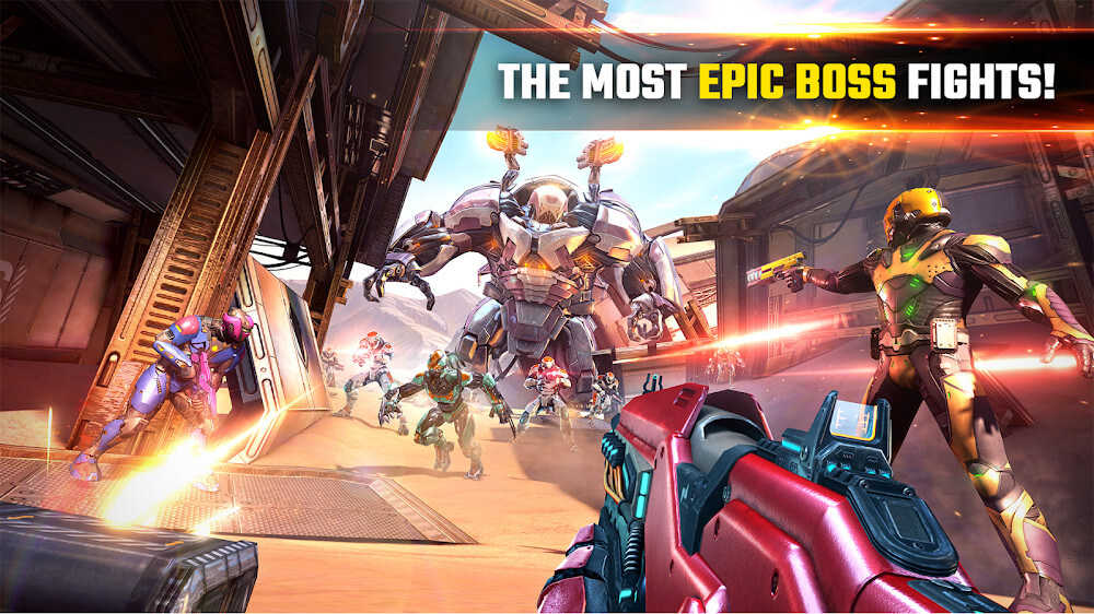 Shadowgun Legends v1.4.4 MOD APK + OBB (Menu/Dumb bots, Ammo)