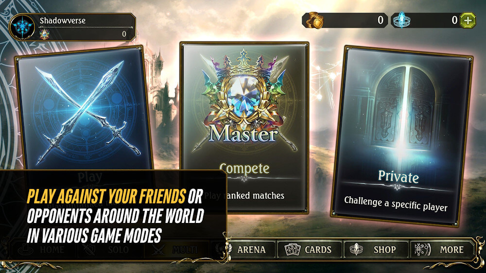 Shadowverse CCG v4.4.20 MOD APK (Menu, Damage, Health)