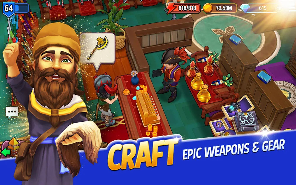 Shop Titans v14.0.0 MOD APK (Unlimited Money)