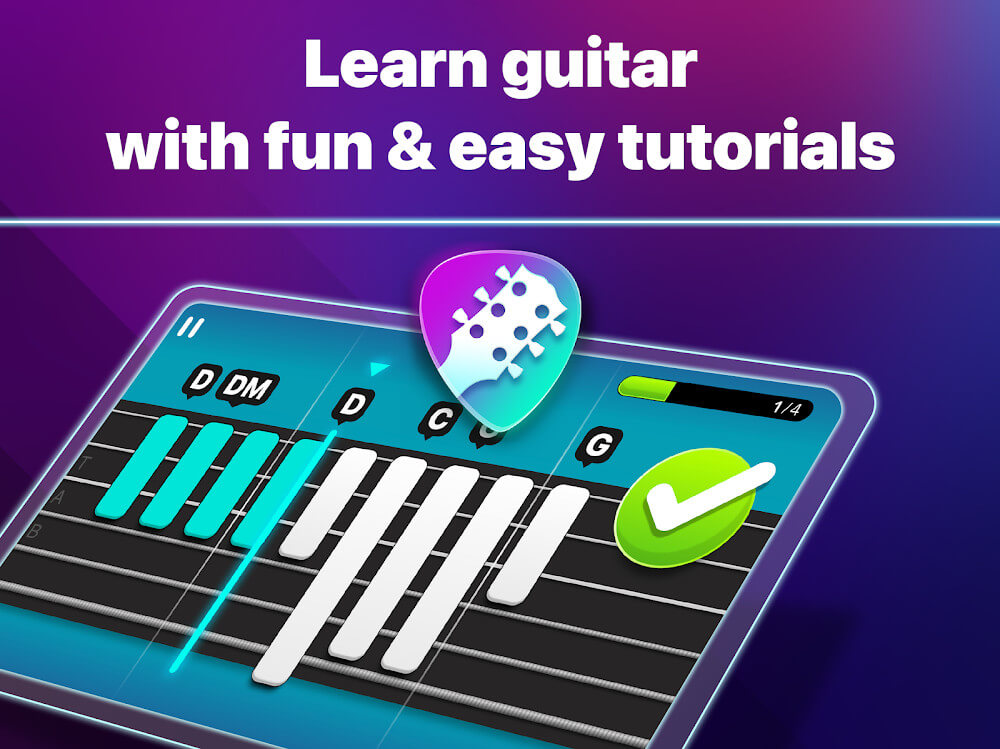 Simply Guitar by JoyTunes v2.4.9 MOD APK (Premium Subscribed)