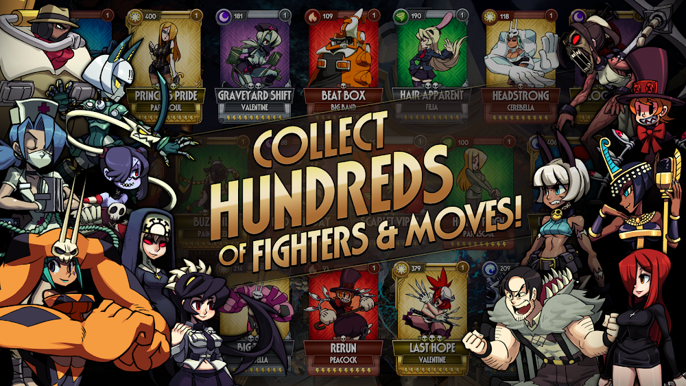 Skullgirls v4.8.0 MOD APK (Frozen Enemies/Free Skills)