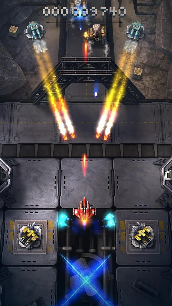 Sky Force Reloaded v1.100 MOD APK (Mega Menu, God Mode, Infinite Laser Skill)