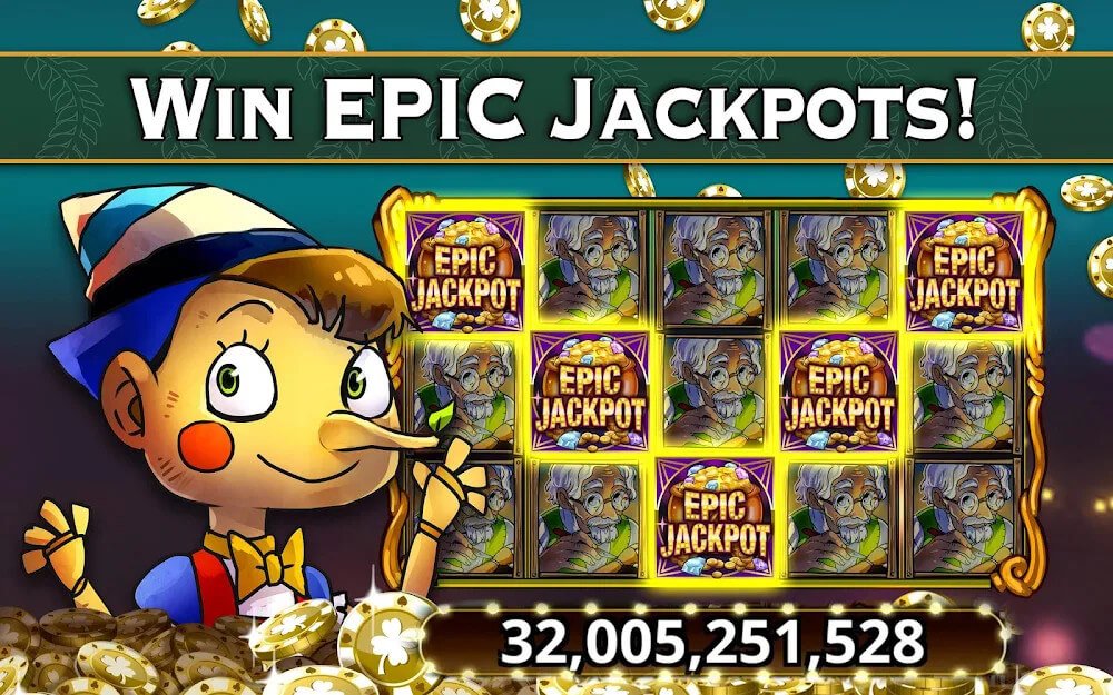 Slots: Epic Jackpot Slots v1.154 MOD APK (Free Purchase)