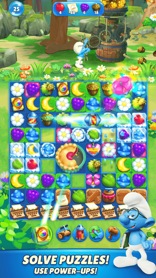 Smurfs Magic Match v4.4 MOD APK (Unlimited Lives/Coins/Stars)