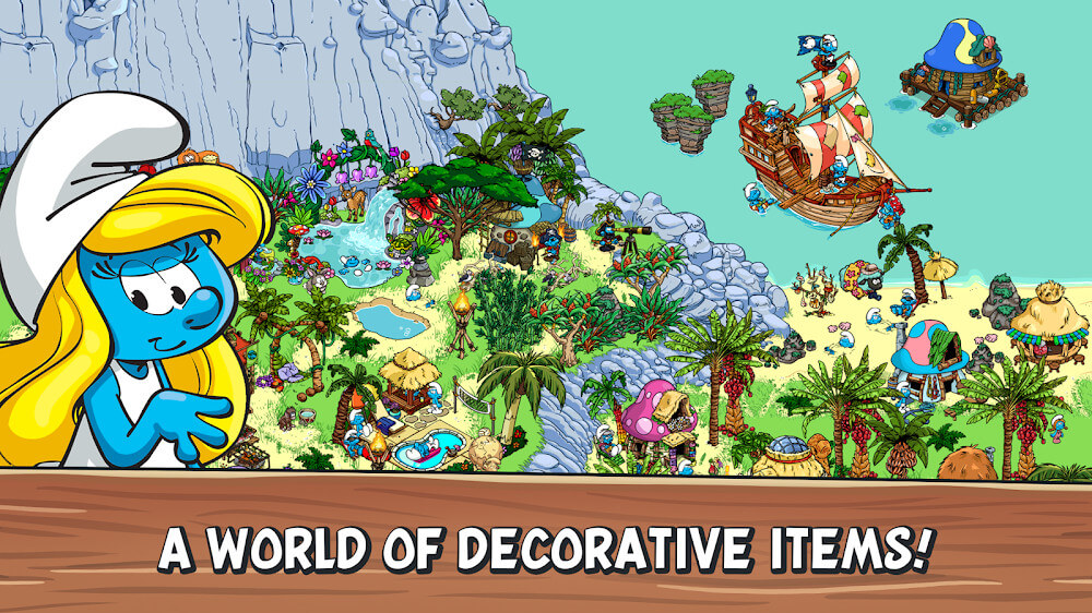 Smurfs' Village v2.64.0 MOD APK + OBB (Unlimited Money)