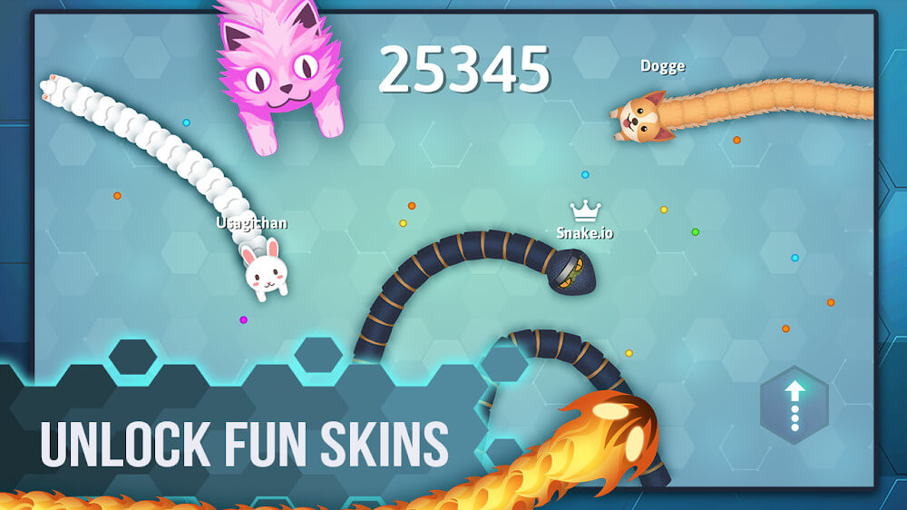 Snake.io v2.1.46 MOD APK (Drone View, Skin Unlocked)