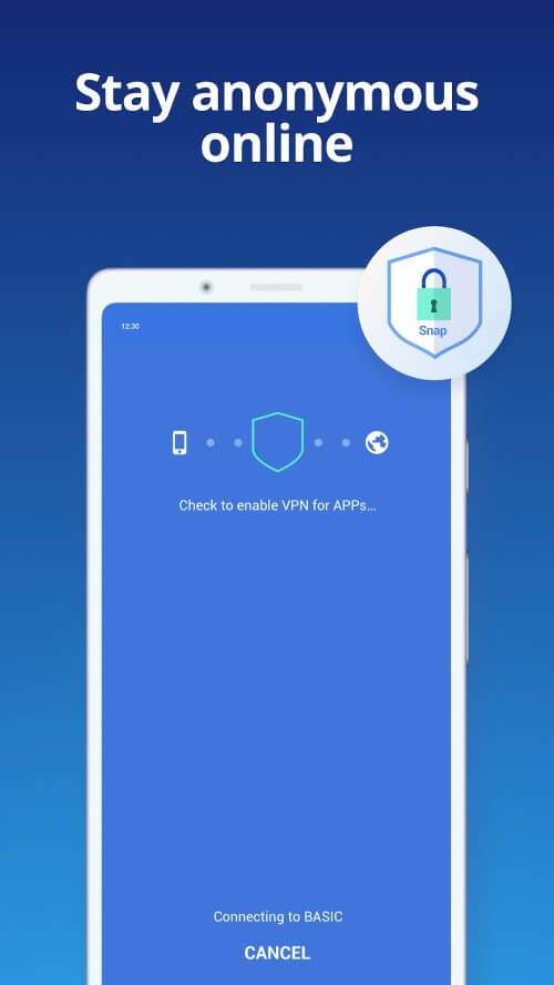 Snap VPN v4.7.5 MOD APK (Premium Unlocked)