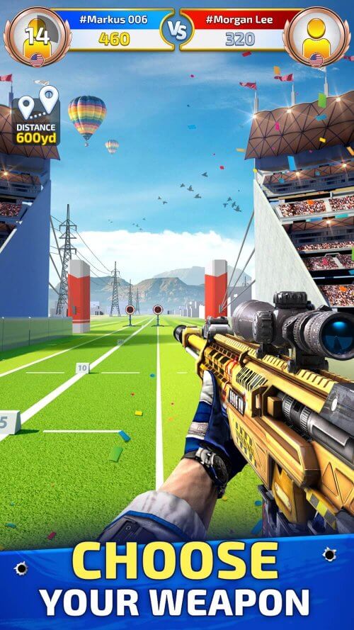 Sniper Champions v2.3.9 MOD APK (Frozen Enemies, Reduce Viewfinder Shake)