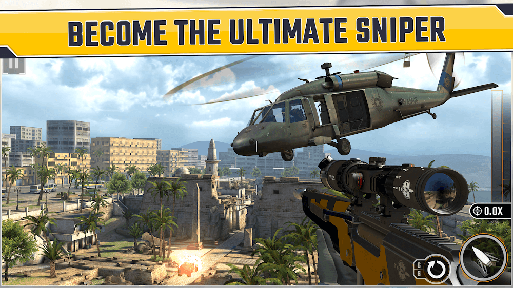 Sniper Strike v500181 MOD APK (God Mode, Unlimited Ammo)