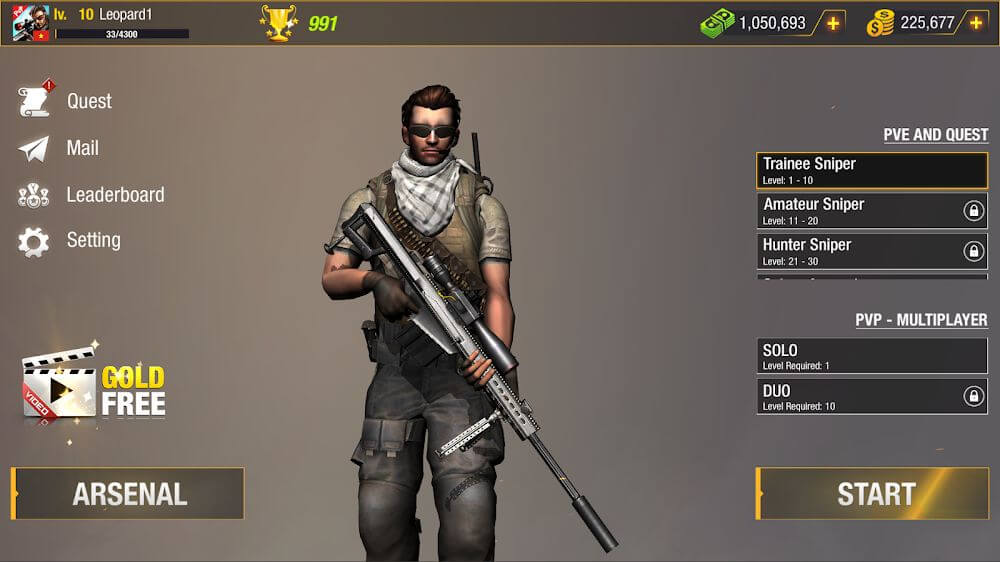 Sniper Warrior v0.0.3 MOD APK (Unlimited Ammo, No recoil)