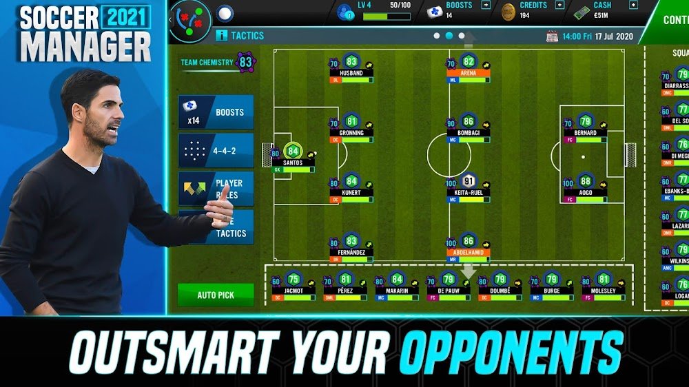Soccer Manager 2021 v2.1.1 MOD APK (Free ADS/Kits)